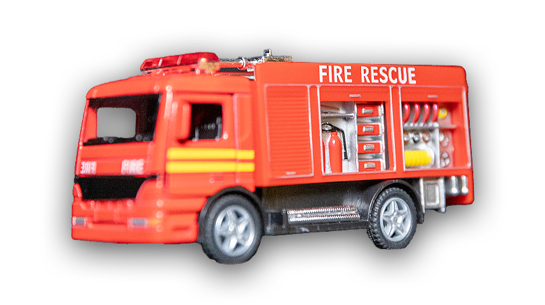 Rescue Fire Engine Die Cast Car