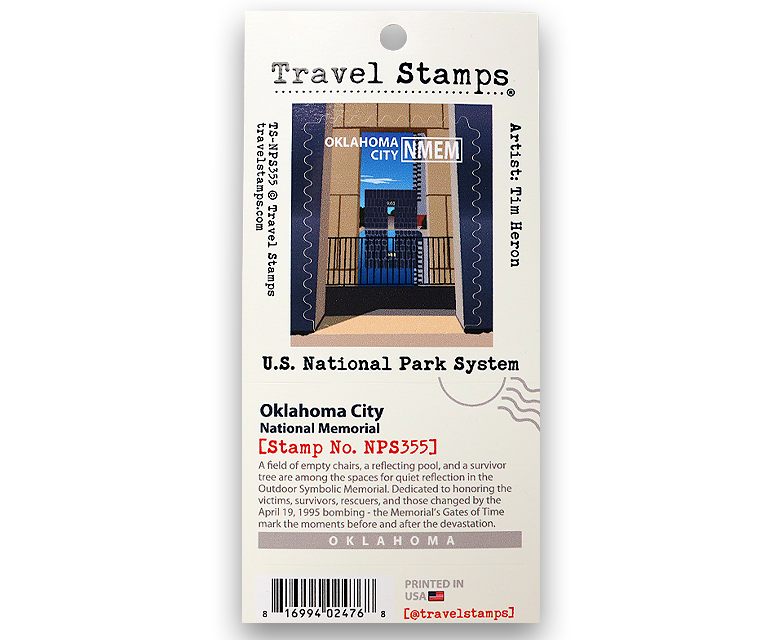 Oklahoma City National Memorial Travel Stamp