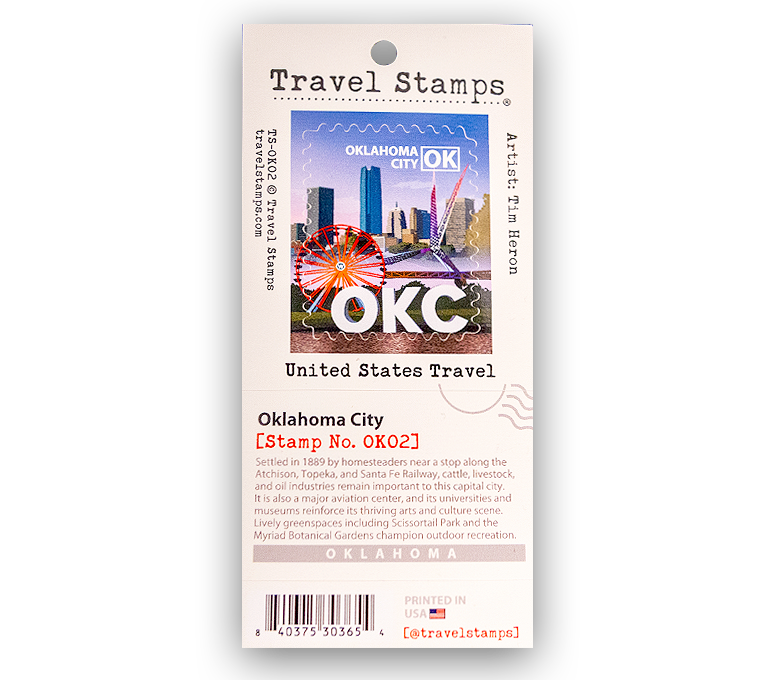 Oklahoma City Travel Stamp